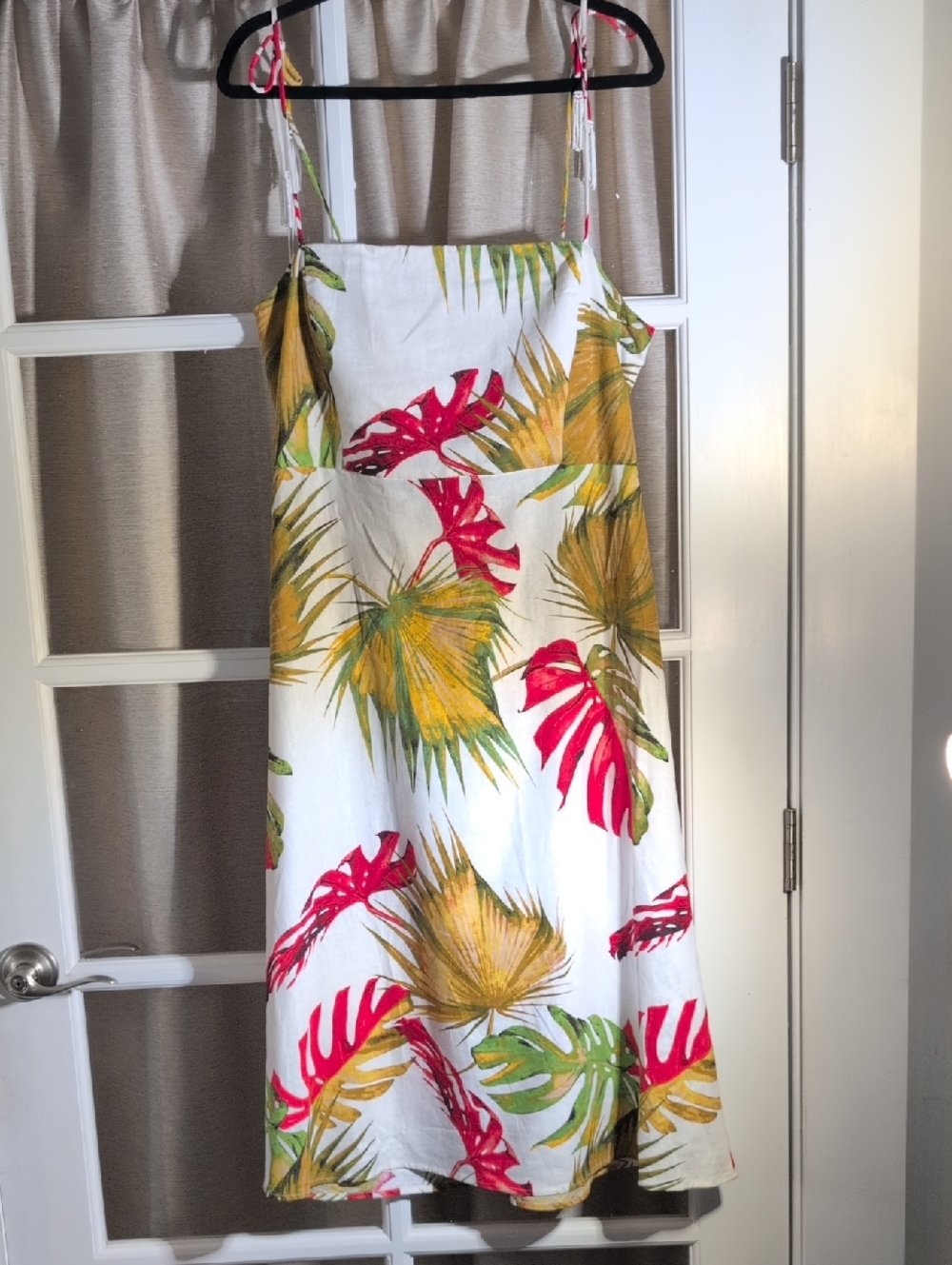 House of Harlow 1960 Backless Tropical Linen Dress